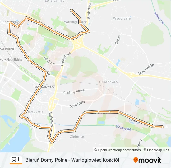 L Bus Line Map