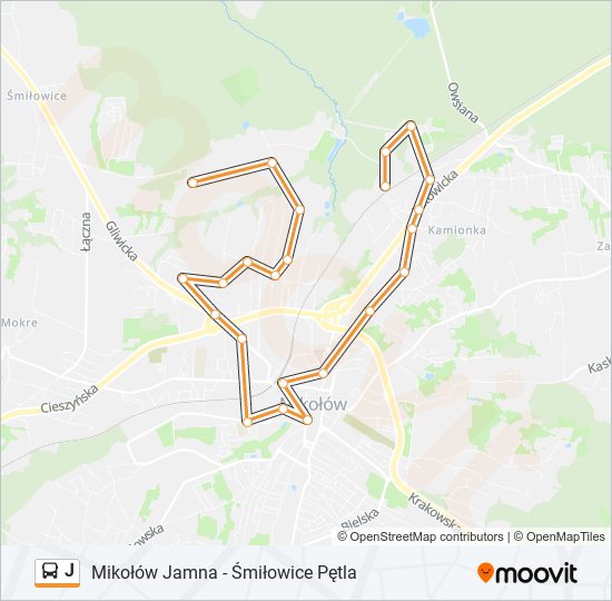 J bus Line Map