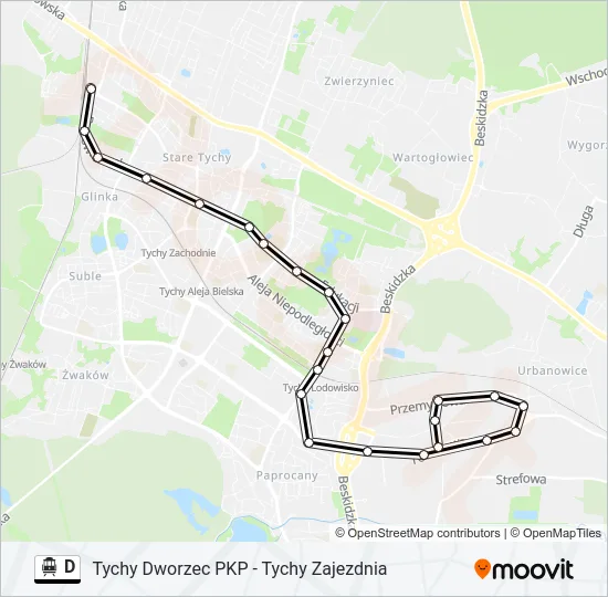 D Cable Car Line Map