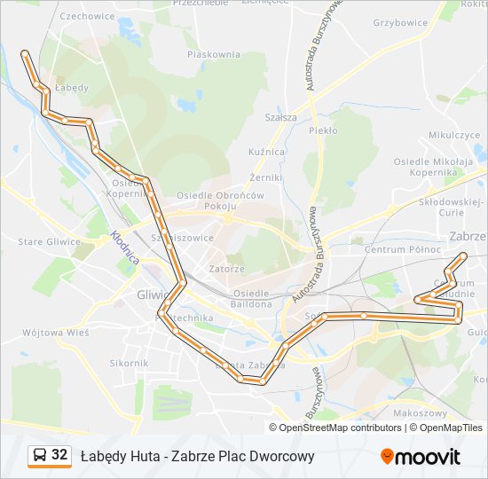 32 bus Line Map