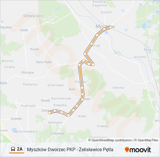 2A bus Line Map