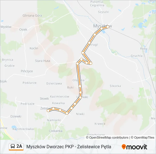 2A Bus Line Map
