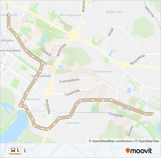 L bus Line Map