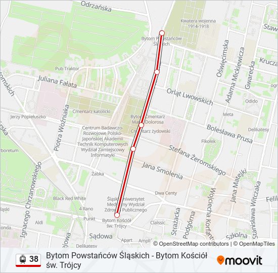 38 light rail Line Map