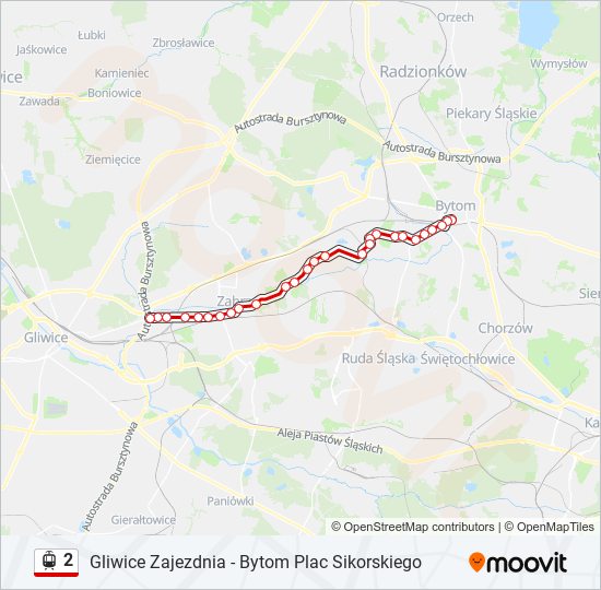 2 light rail Line Map