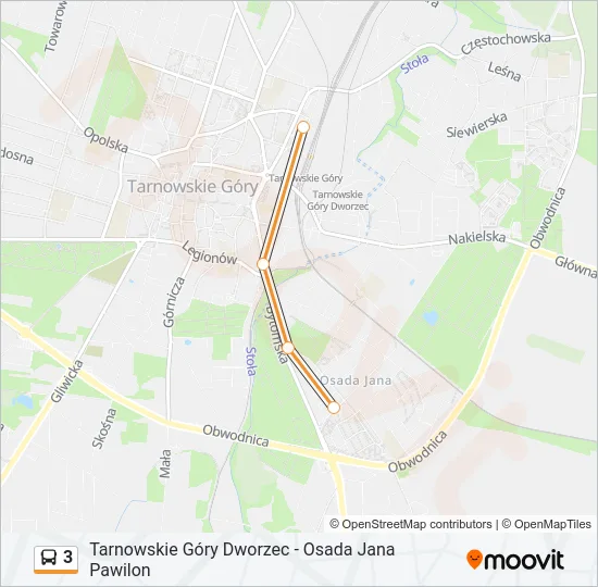 3 Bus Line Map