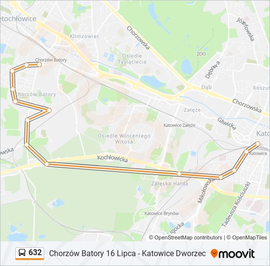 632 bus Line Map