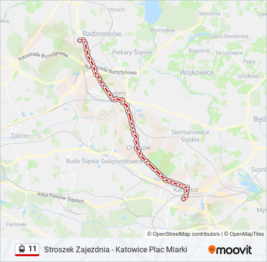 11 light rail Line Map