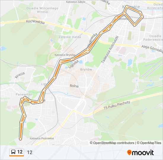 12 bus Line Map