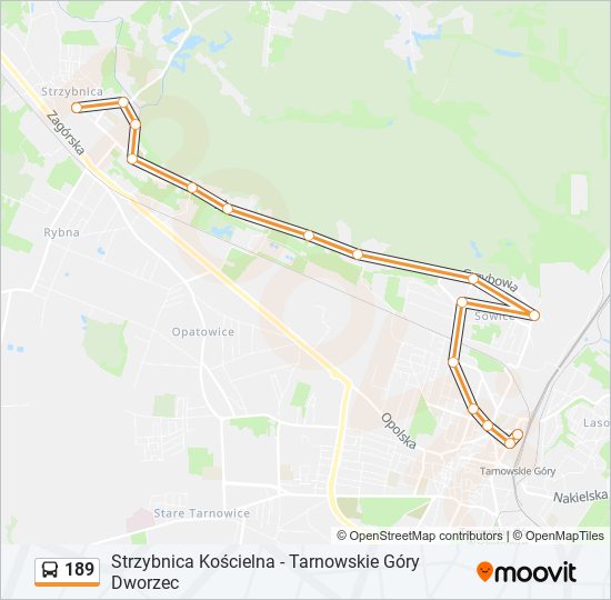 189 bus Line Map