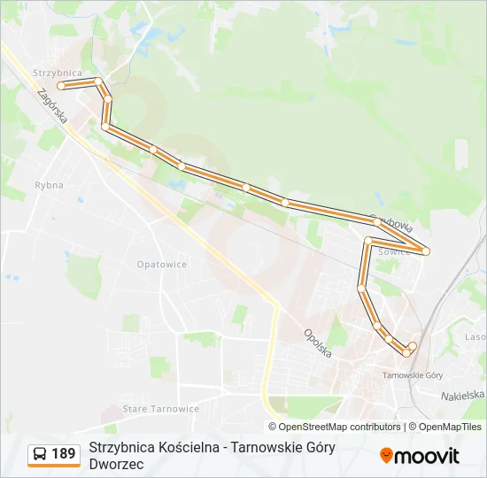 189 Bus Line Map