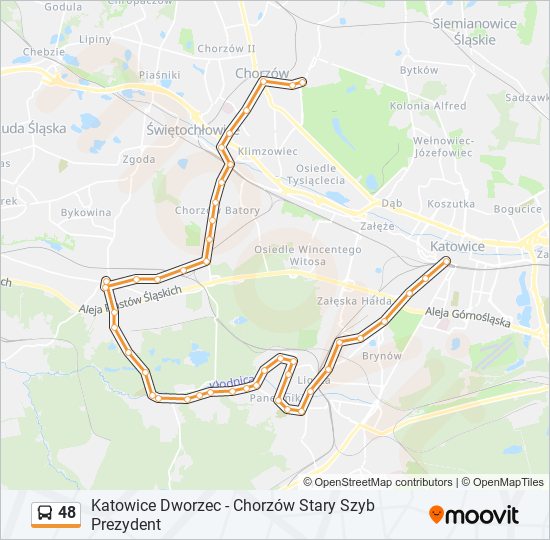 48 bus Line Map