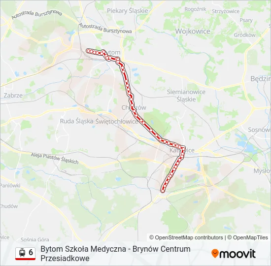 6 Light Rail Line Map