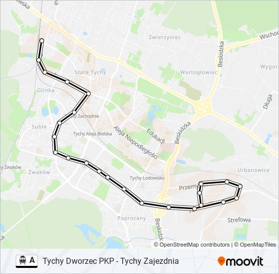 A cable car Line Map