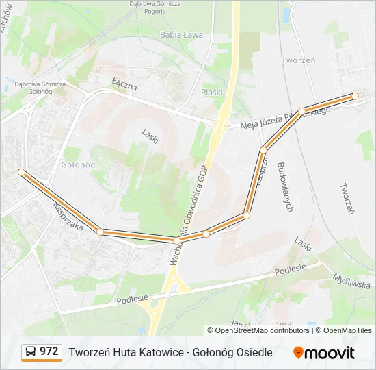 972 Bus Line Map