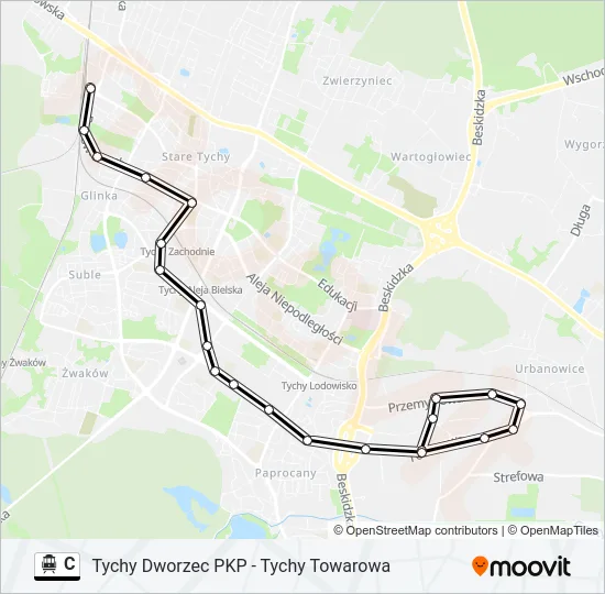 C Cable Car Line Map