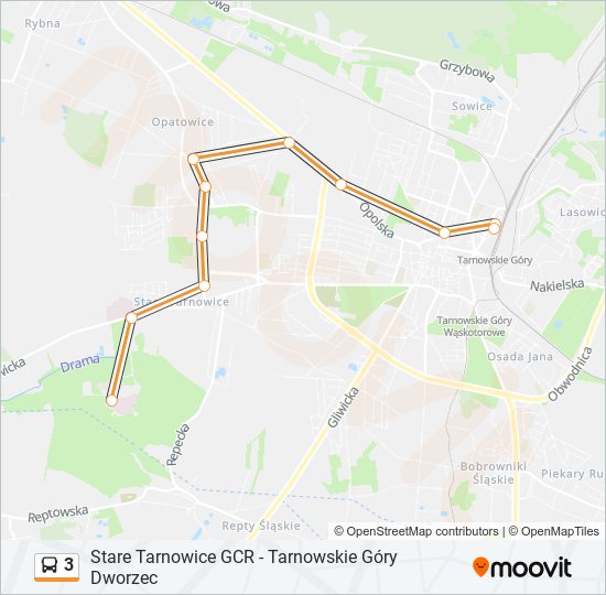 3 bus Line Map