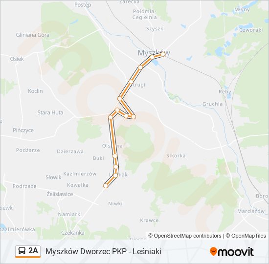 2A bus Line Map