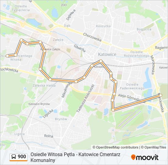 900 bus Line Map