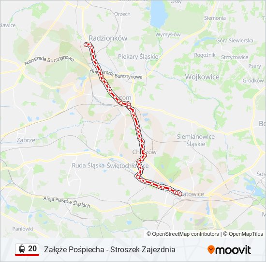 20 light rail Line Map