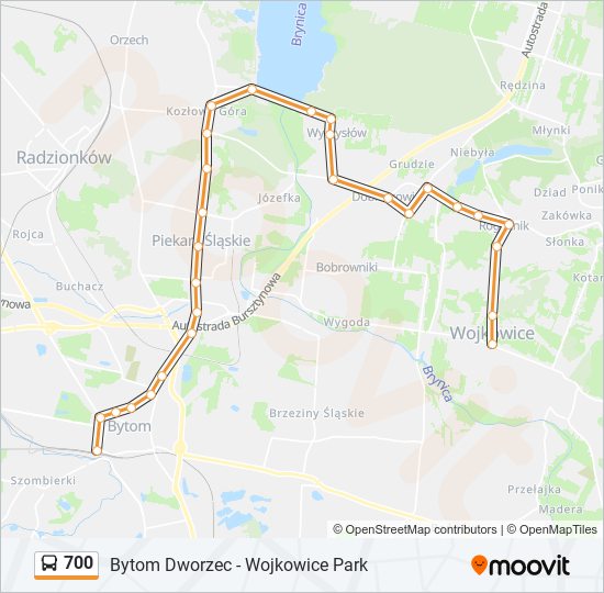 700 bus Line Map