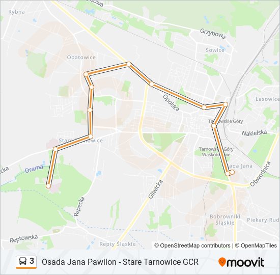 3 bus Line Map