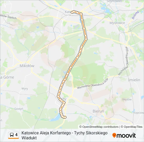 4 Bus Line Map