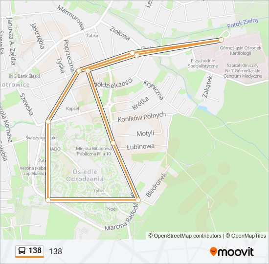 138 bus Line Map