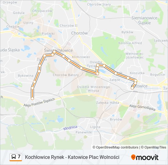 7 bus Line Map