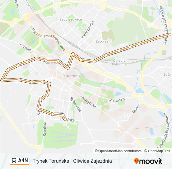 A4N Bus Line Map