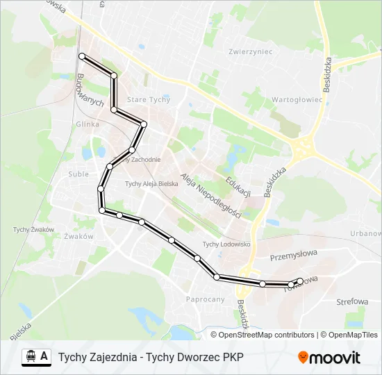 A Cable Car Line Map