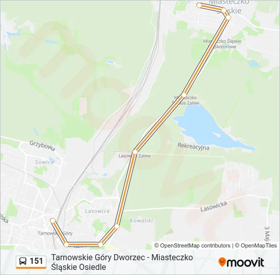 151 Bus Line Map