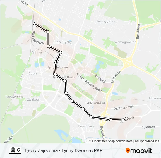 C Cable Car Line Map