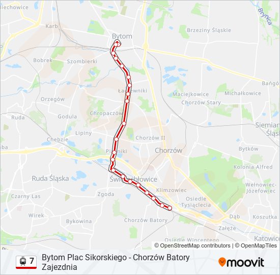 7 light rail Line Map