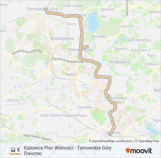 5 bus Line Map