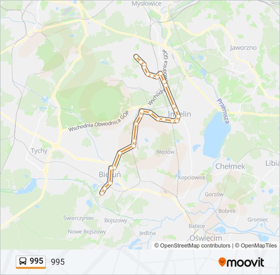 995 bus Line Map