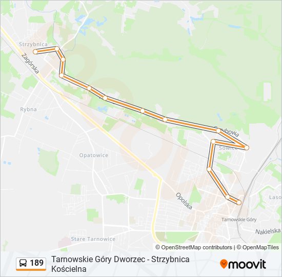 189 bus Line Map