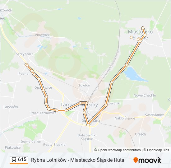 615 bus Line Map