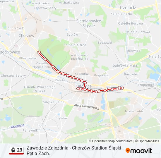 23 light rail Line Map