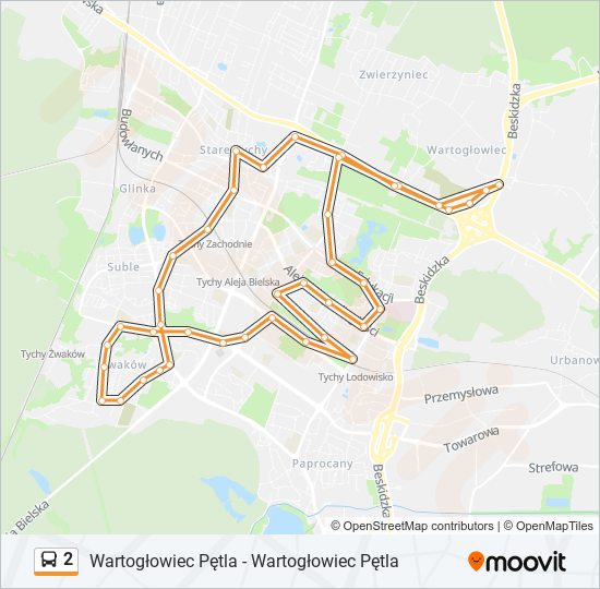 2 bus Line Map