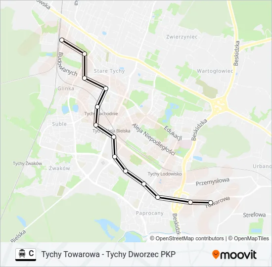 C Cable Car Line Map