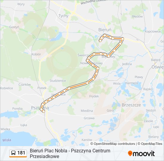 181 bus Line Map