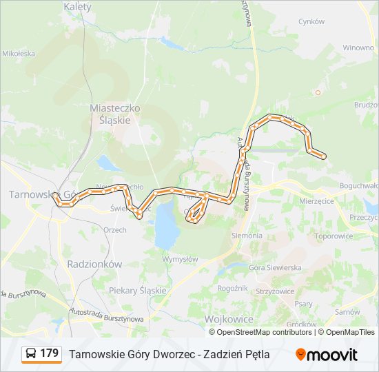 179 bus Line Map