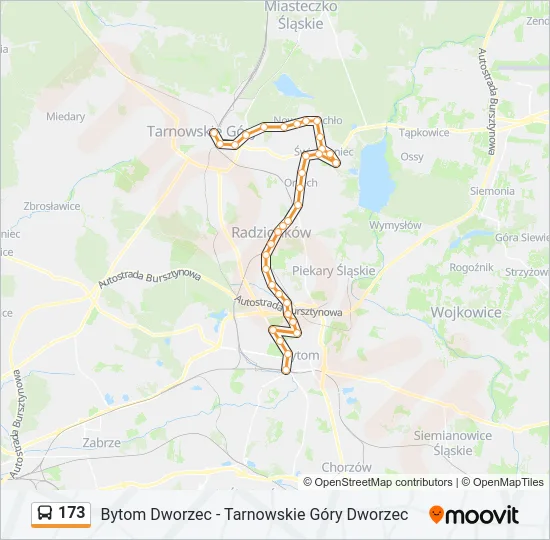 173 Bus Line Map