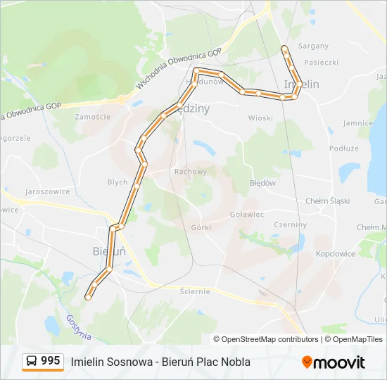 995 Bus Line Map