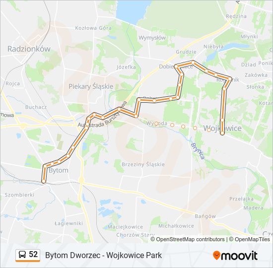 52 bus Line Map