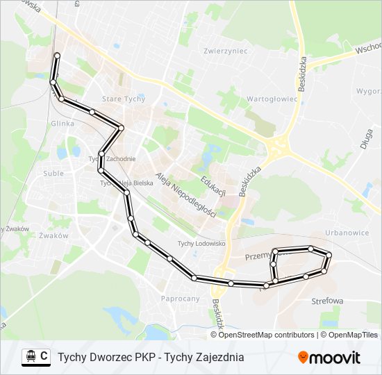 C cable car Line Map