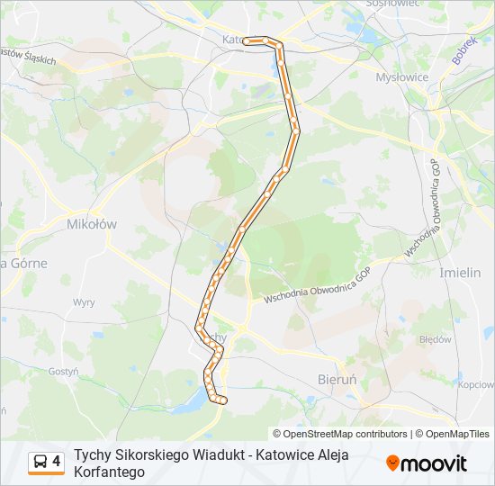 4 bus Line Map