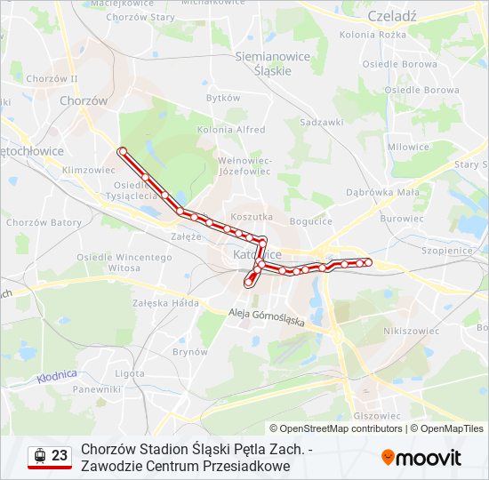 23 light rail Line Map