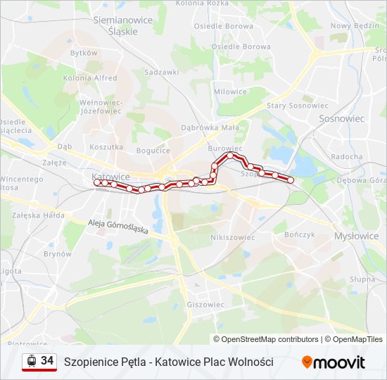 34 light rail Line Map